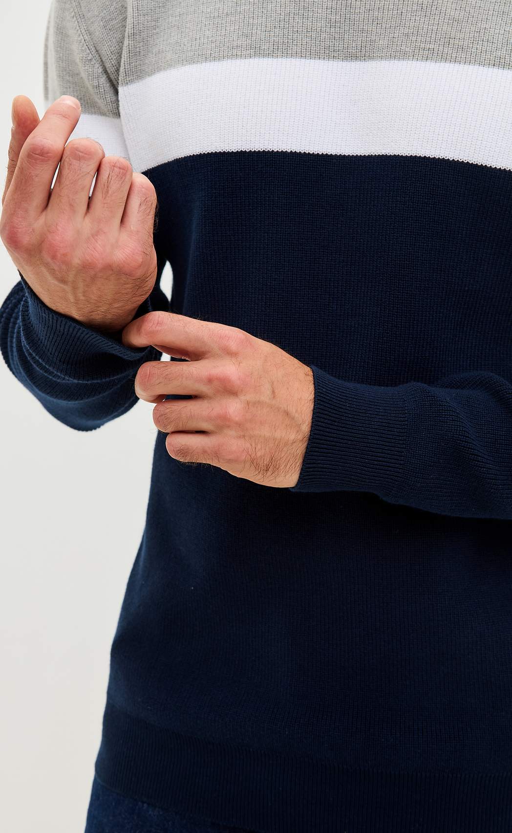 Свитер P521-1568 d.blue