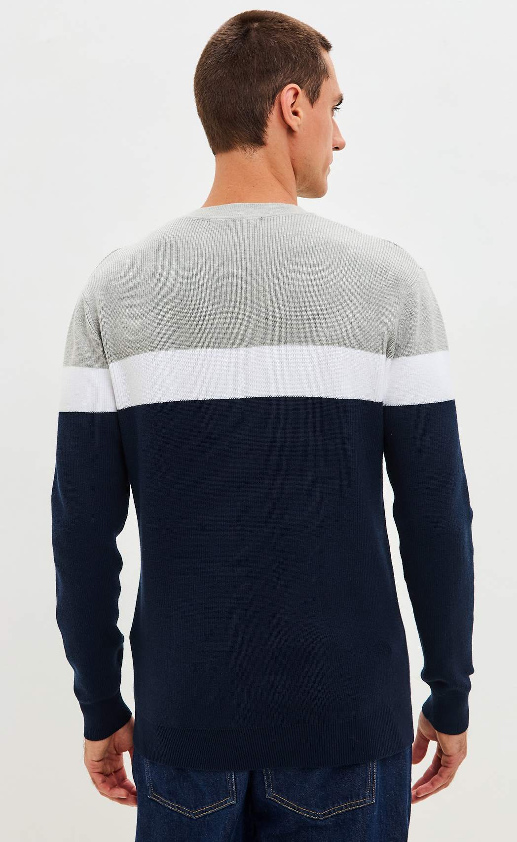 Свитер P521-1568 d.blue