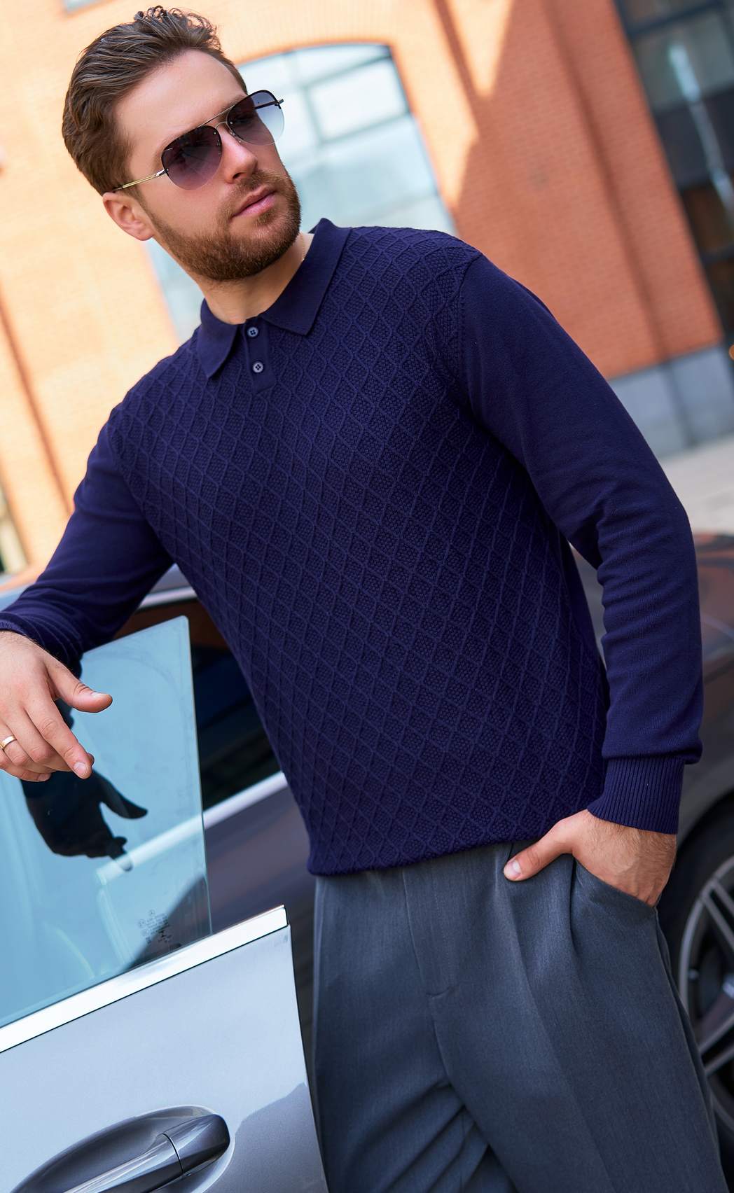 Джемпер P521-1510 d.blue