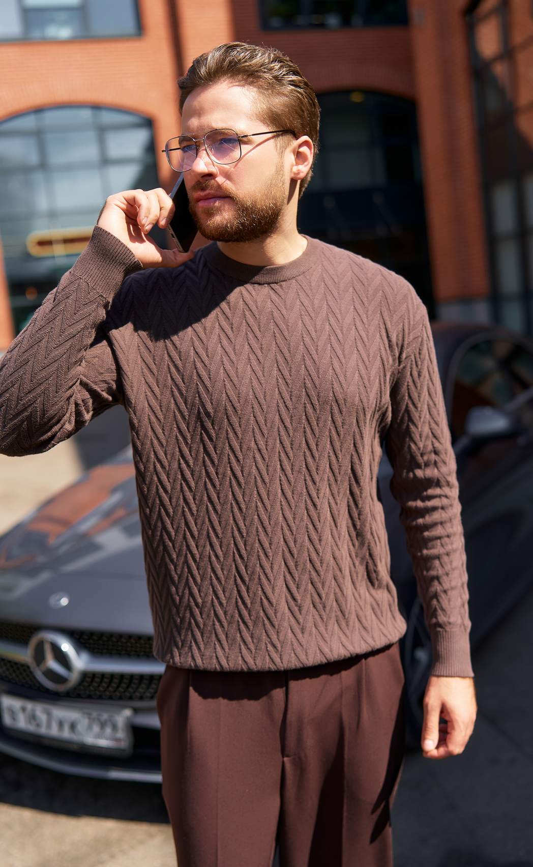 Джемпер F521-1531 brown