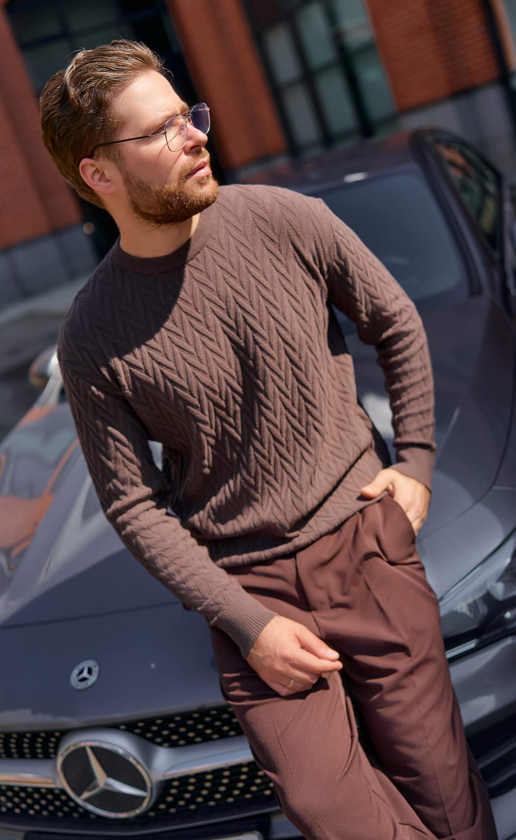 Джемпер F521-1531 brown