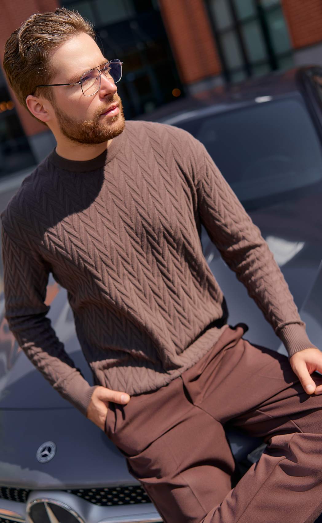 Джемпер F521-1531 brown