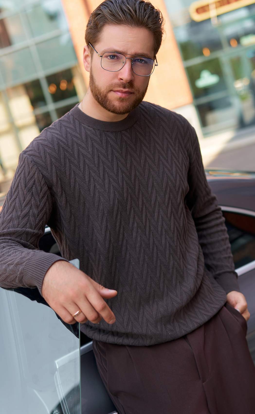 Джемпер F521-1531 brown