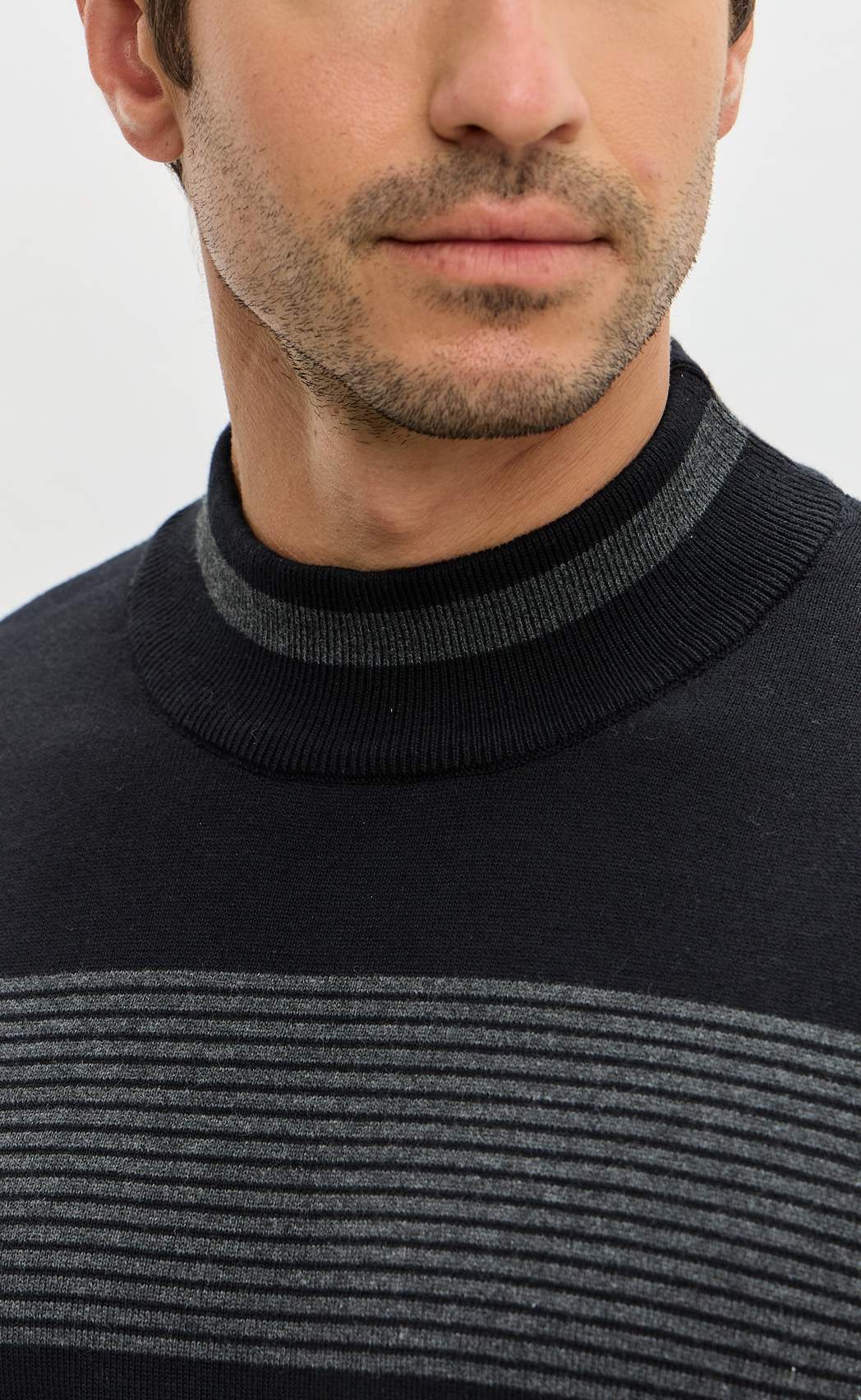 Джемпер F521-1576 black/grey