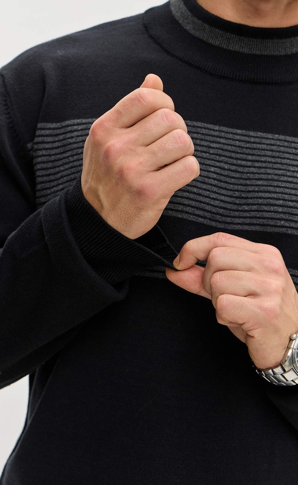 Джемпер F521-1576 black/grey