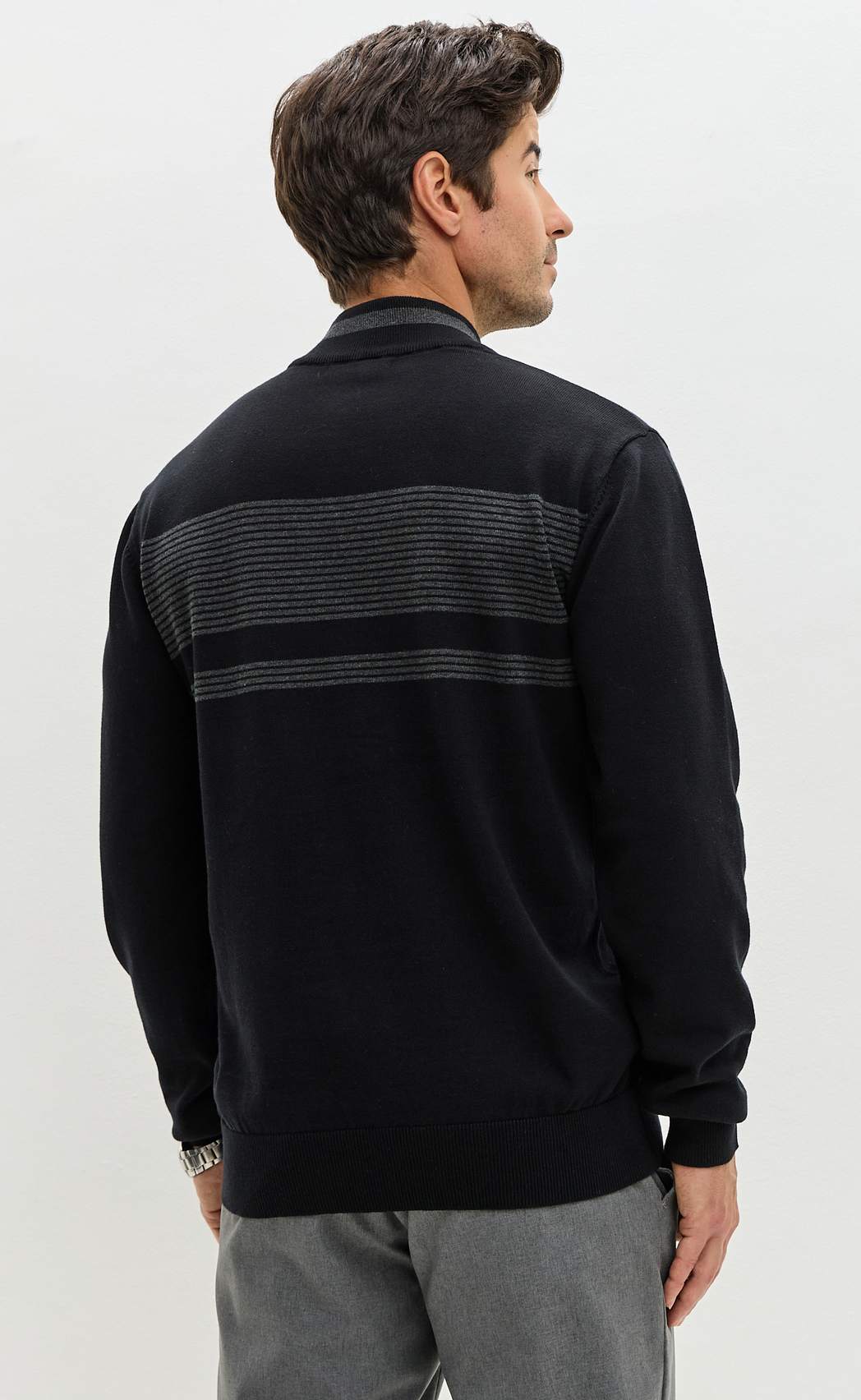 Джемпер F521-1576 black/grey