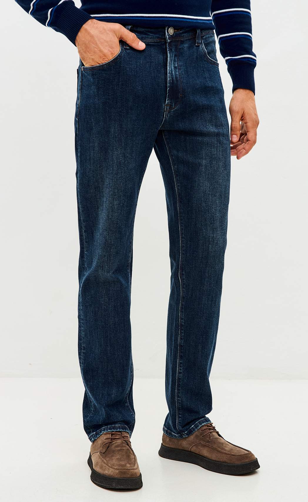 Джинсы муж. F521-0156R dark blue
