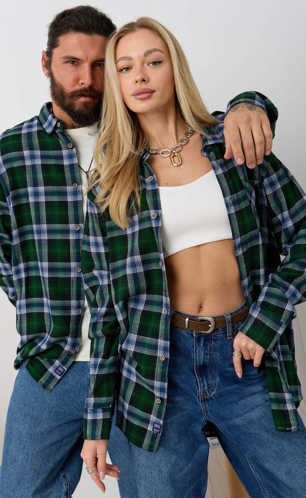 Рубашка F521-0460 green