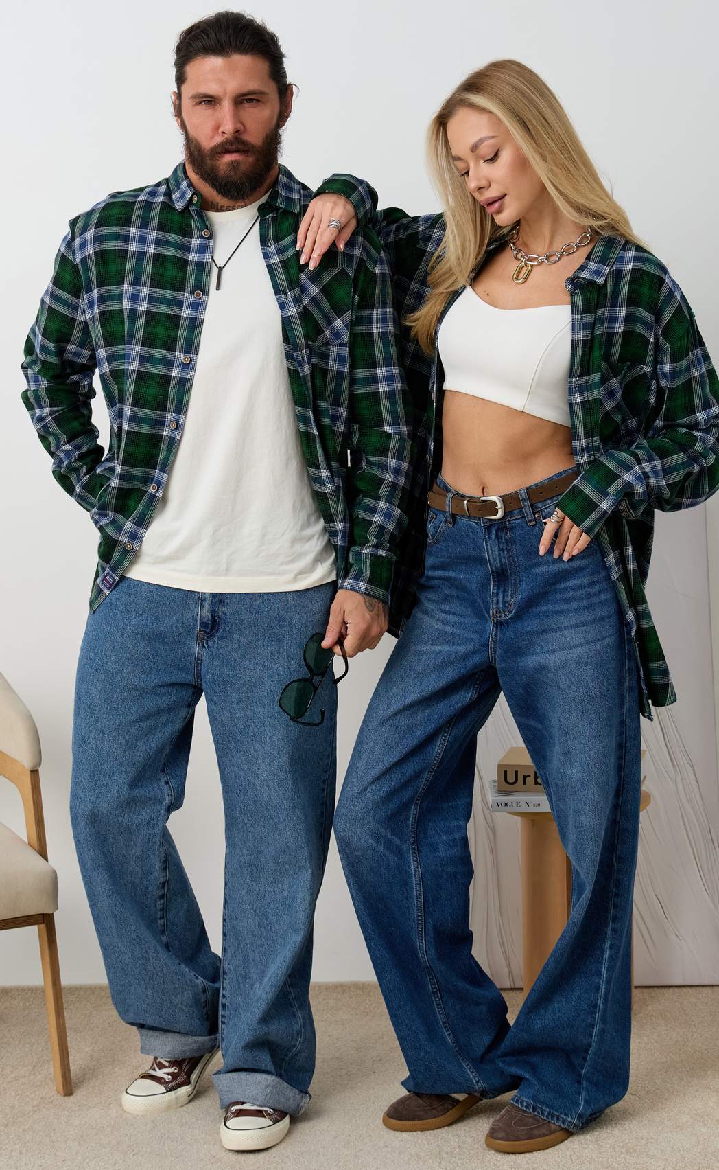 Рубашка F521-0460 green