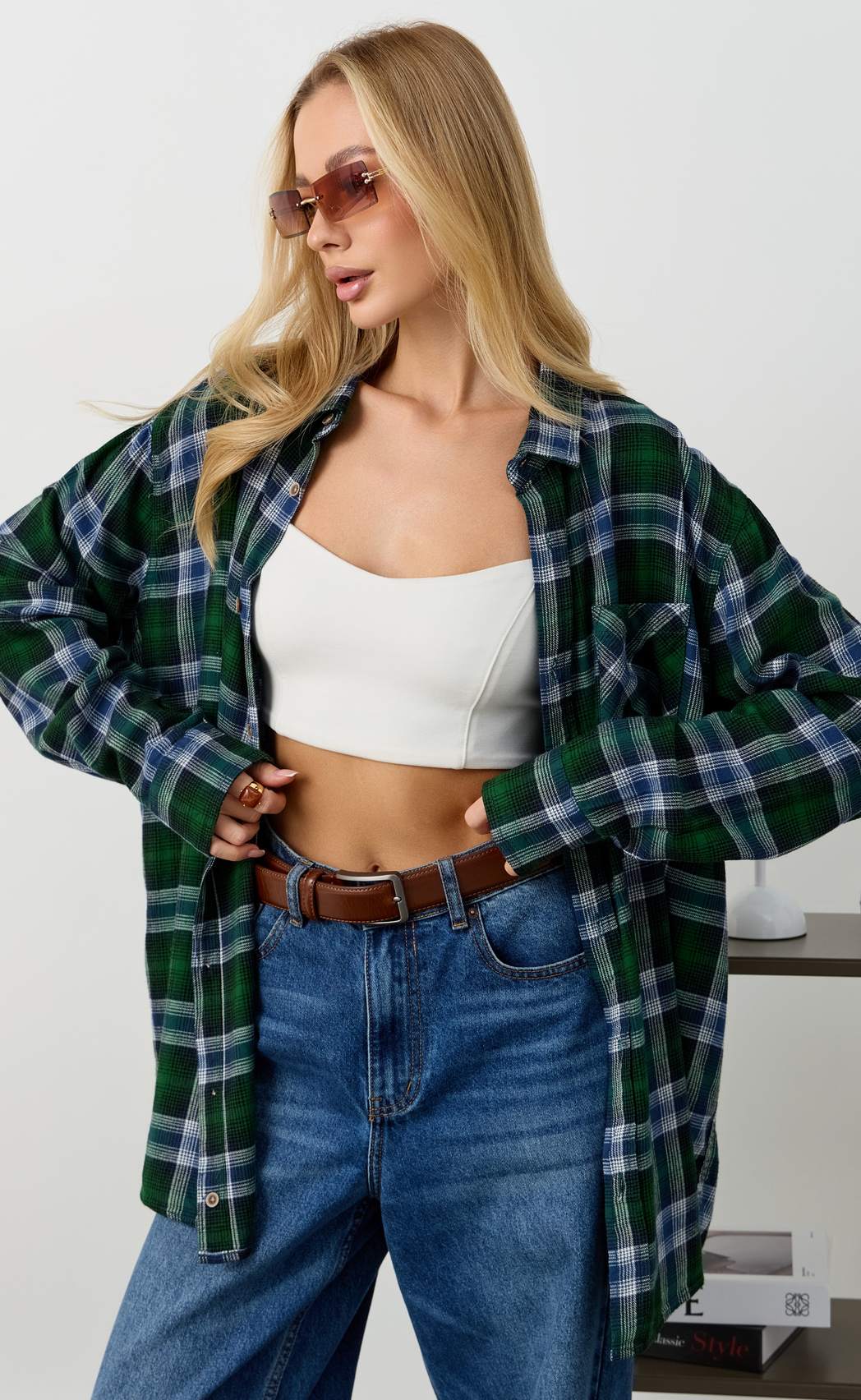 Рубашка F521-0460 green