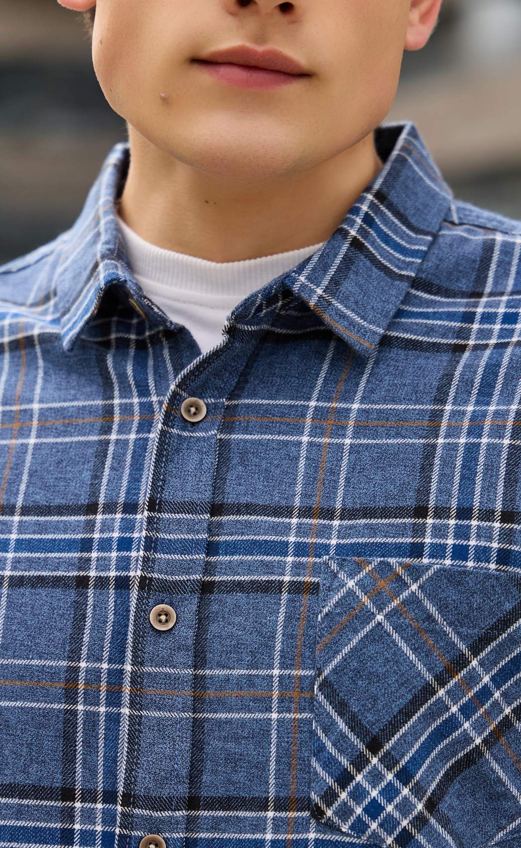 Рубашка F521-0460 grey