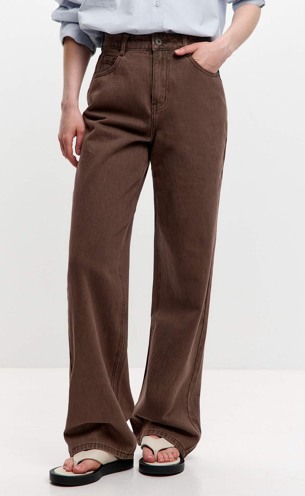 Джинсы жен. P222-0134-1 brown