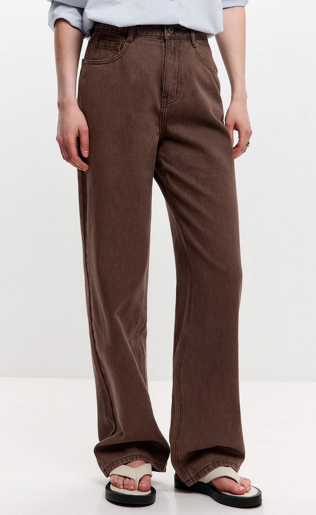Джинсы жен. P222-0134-1 brown
