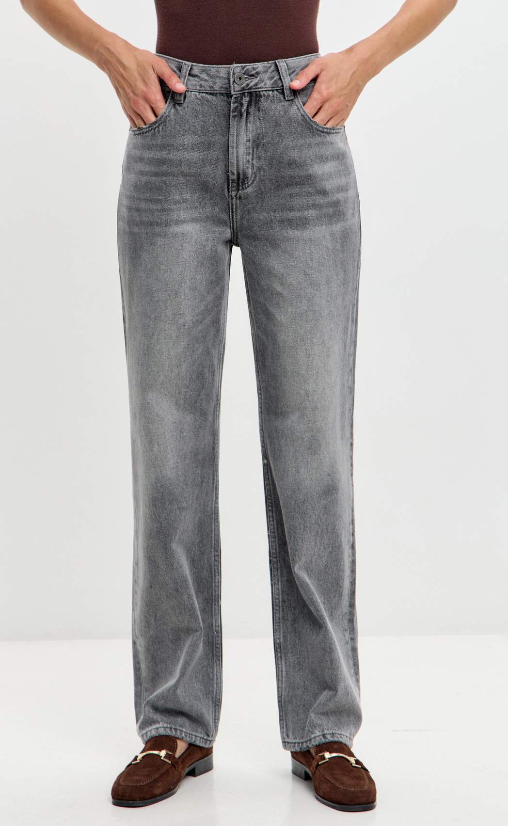 Джинсы жен. P522-0165 retro grey