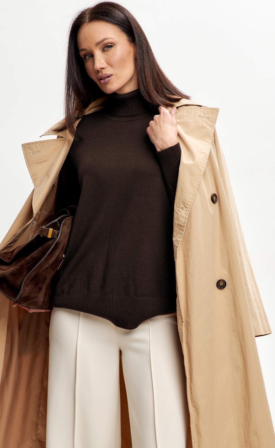 Водолазка F122-1507Rus d.brown