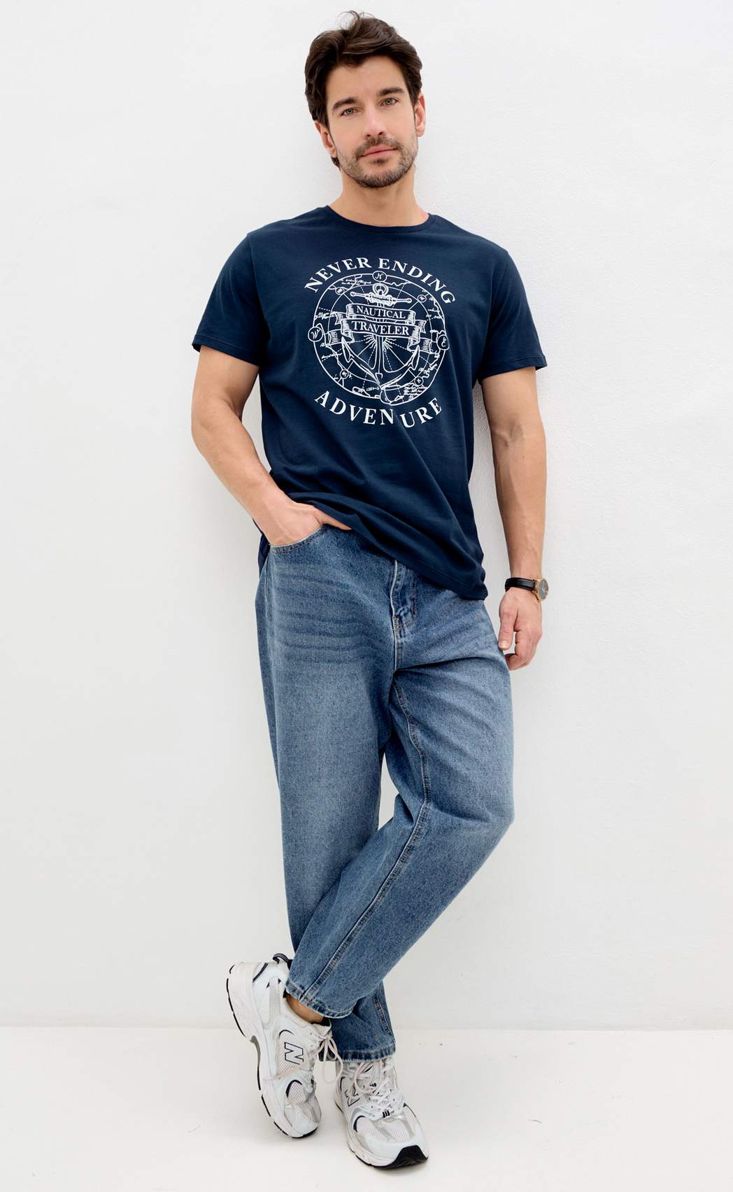 Футболка P611-06-928 d.blue