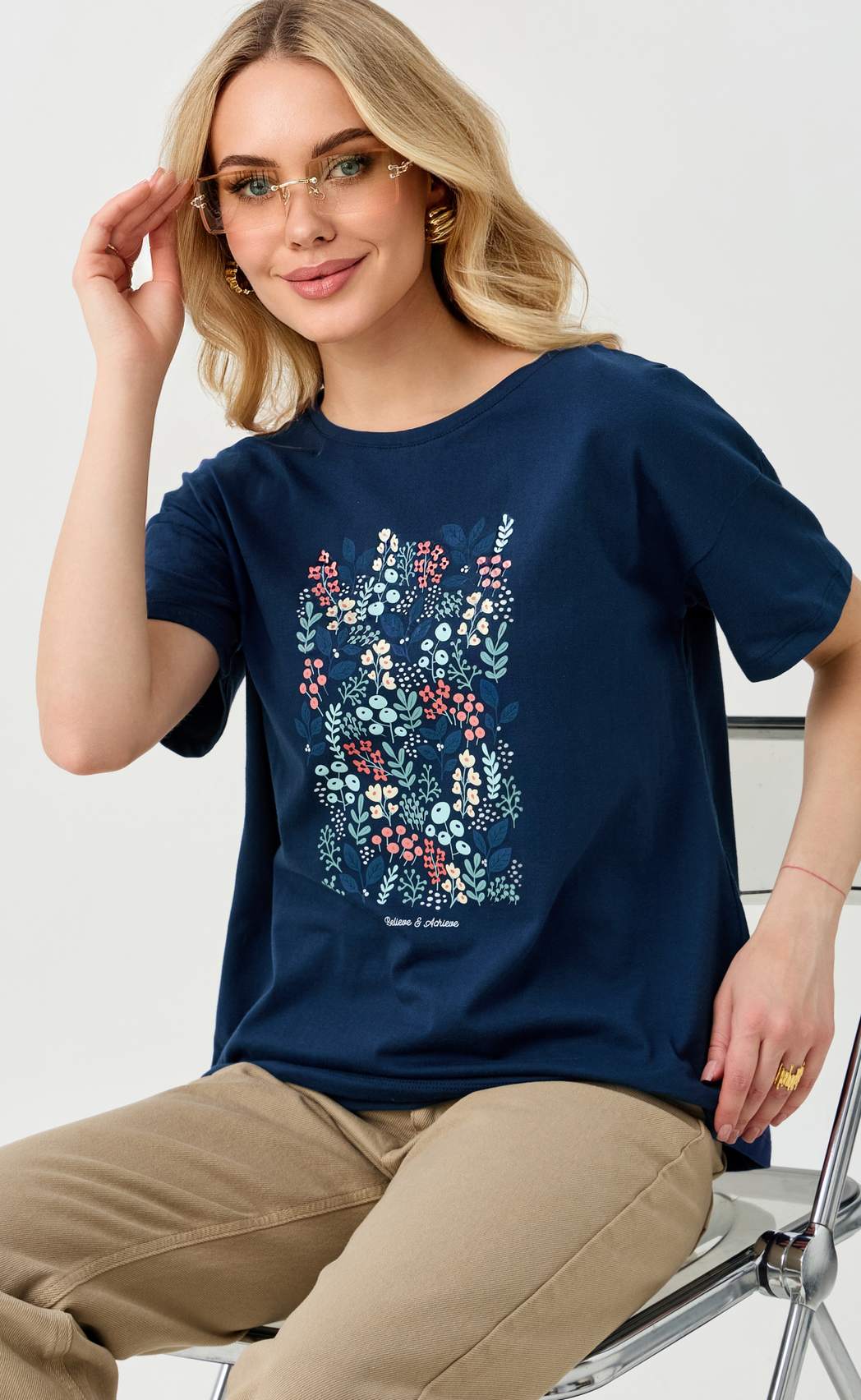 Футболка P612-06-908 d.blue