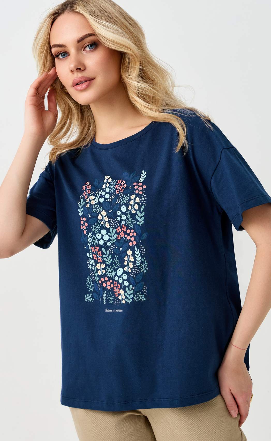 Футболка P612-06-908 d.blue