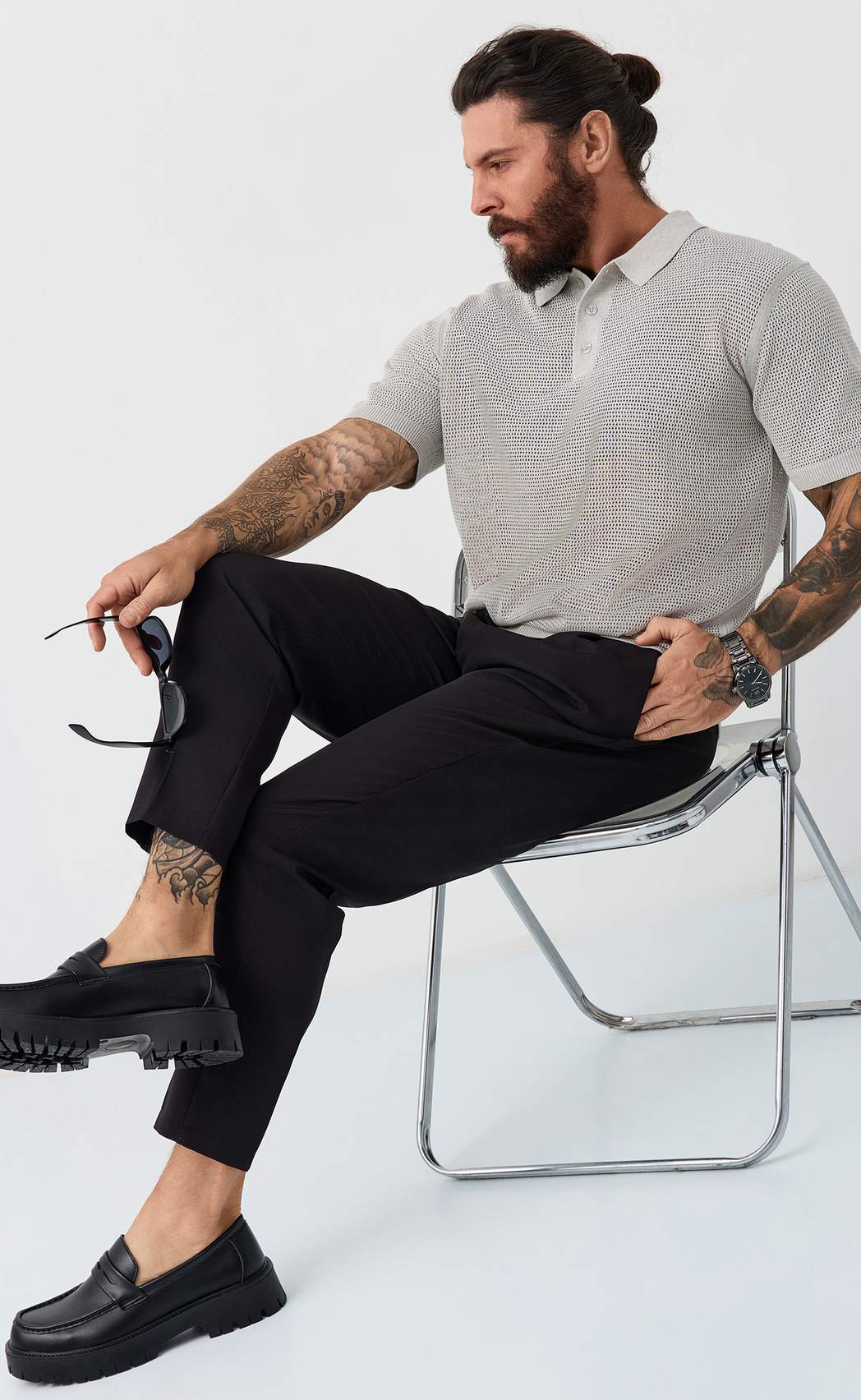 Поло муж F611-1533 l.beige