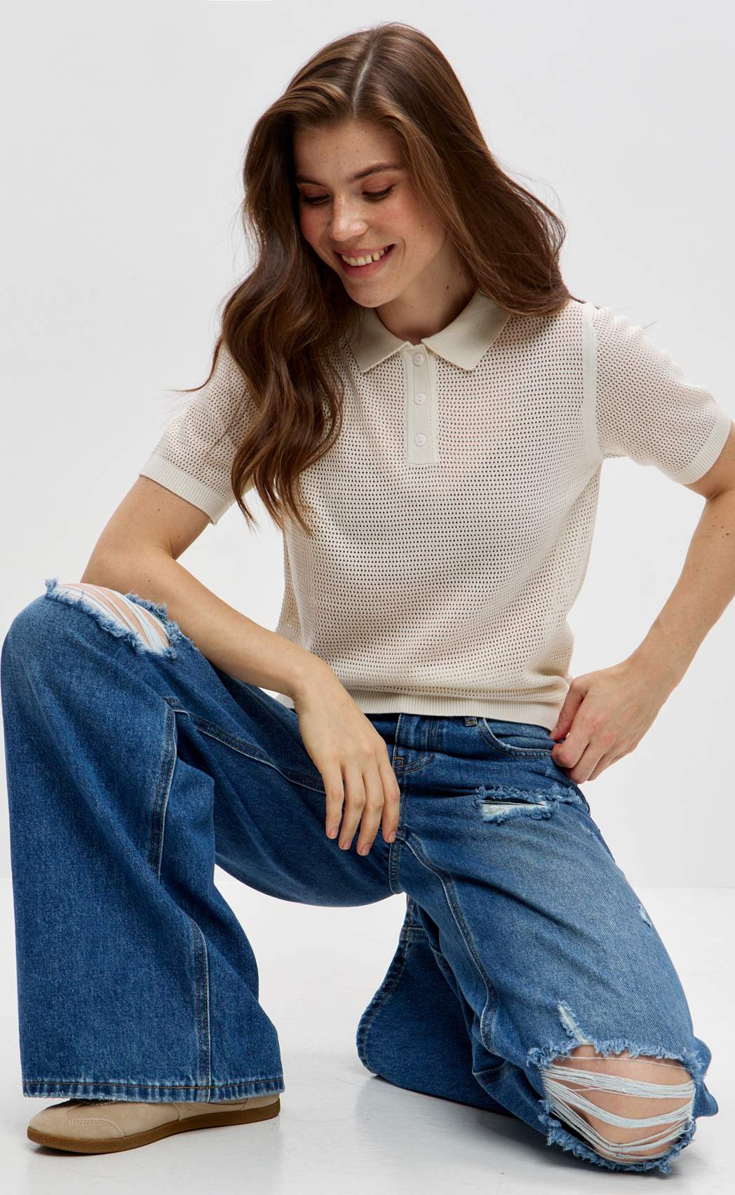 Поло жен F612-1583 l.beige