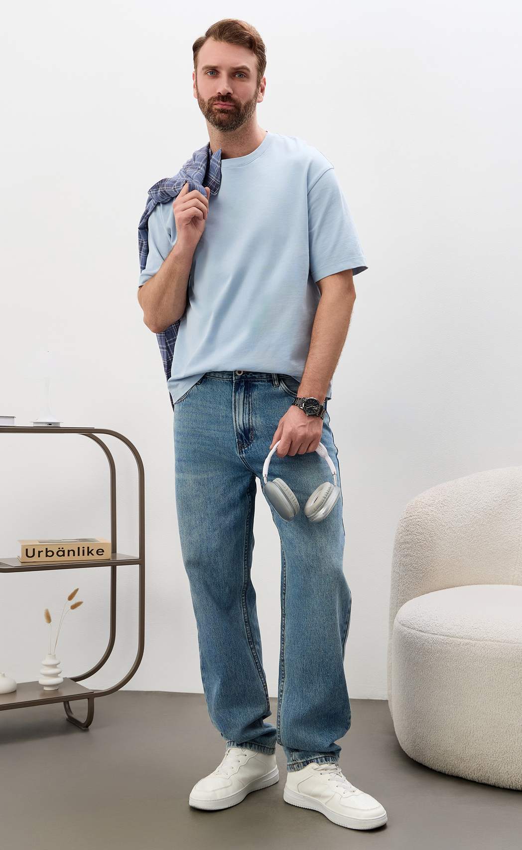 Джинсы муж. F611-0133R m.blue