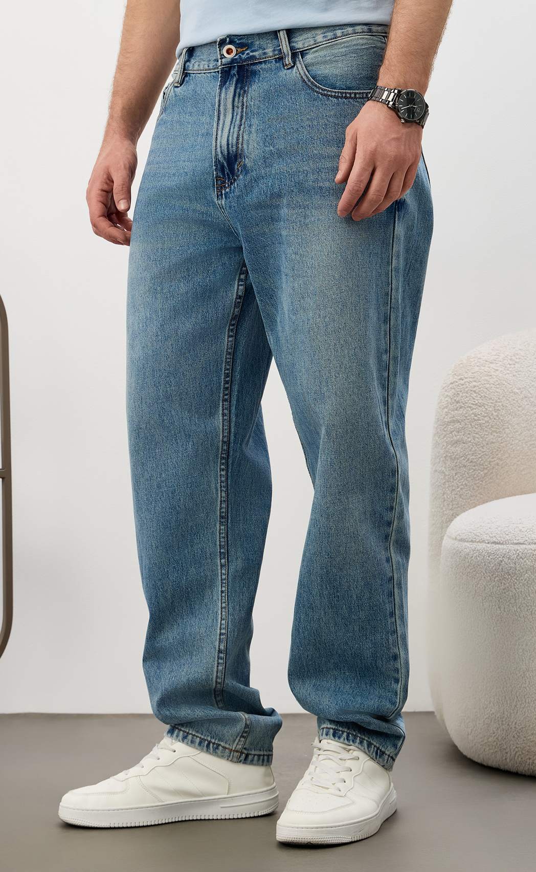 Джинсы муж. F611-0133R m.blue