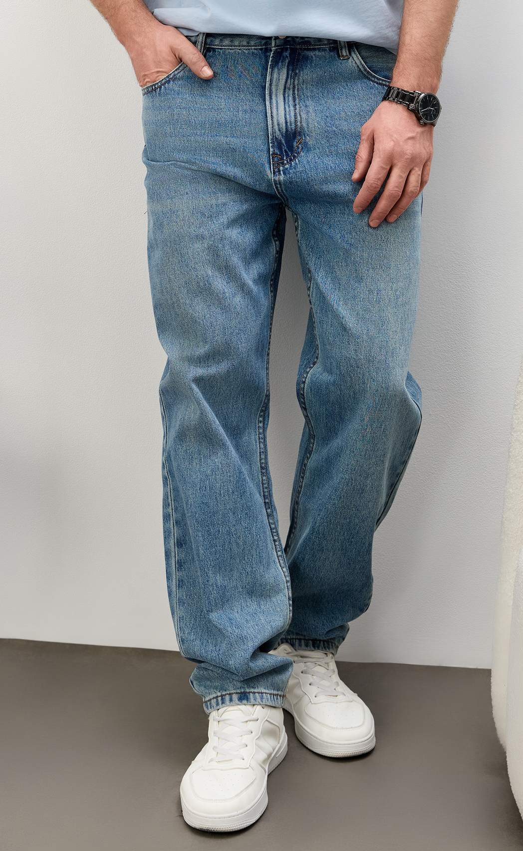 Джинсы муж. F611-0133R m.blue