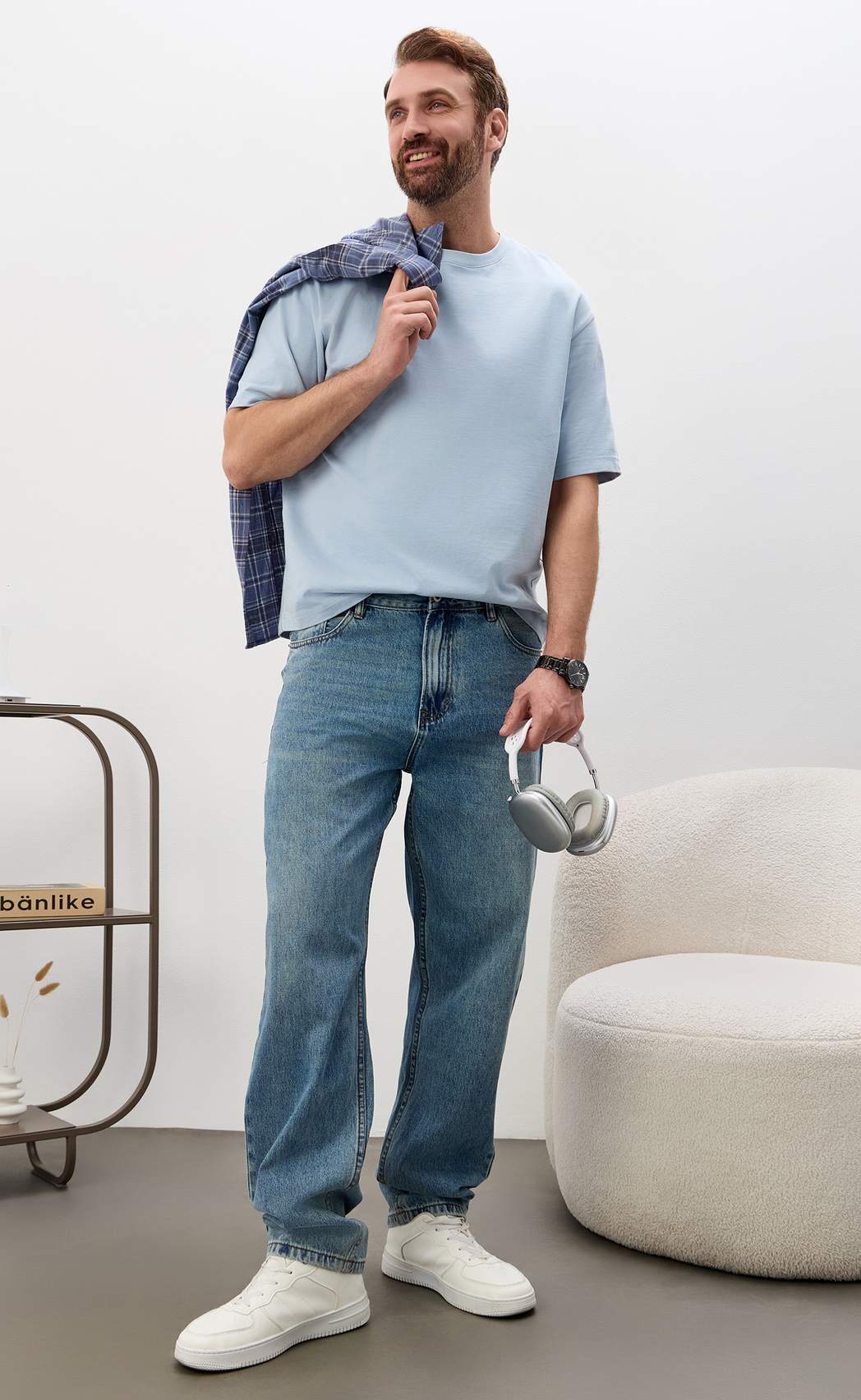 Джинсы муж. F611-0133R m.blue