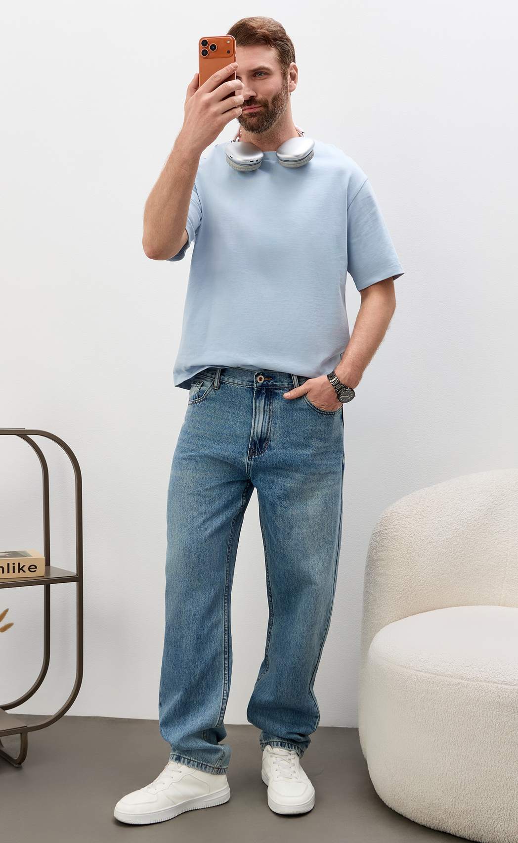 Джинсы муж. F611-0133R m.blue