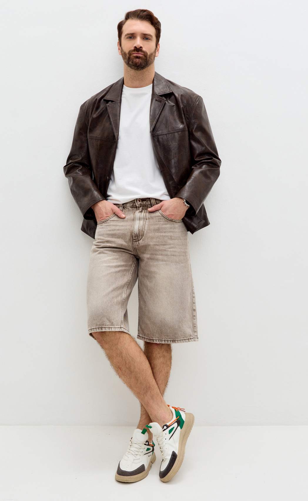 Шорты F611-0951 grey-brown