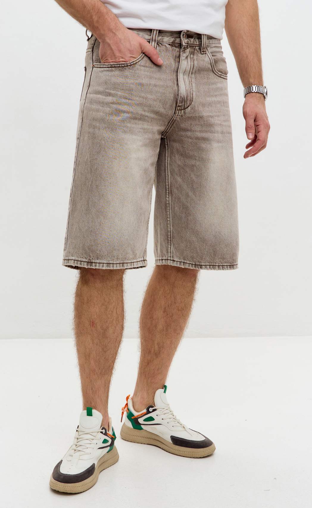 Шорты F611-0951 grey-brown