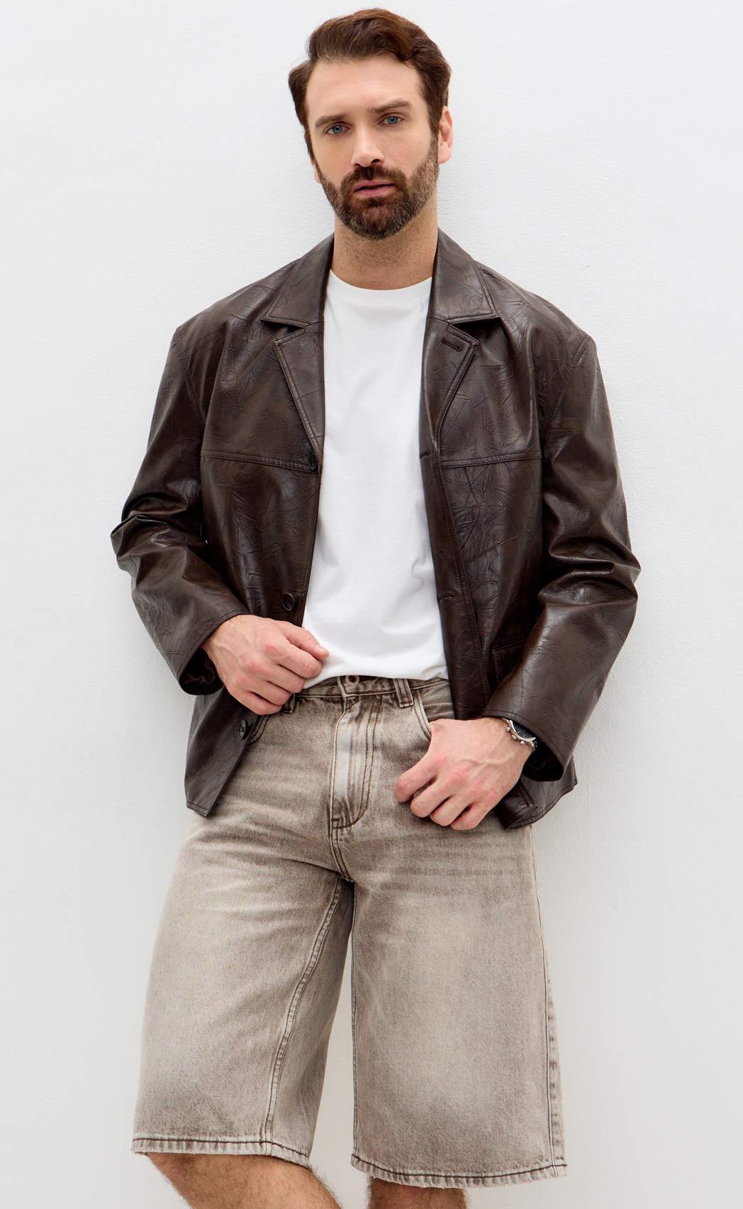 Шорты F611-0951 grey-brown