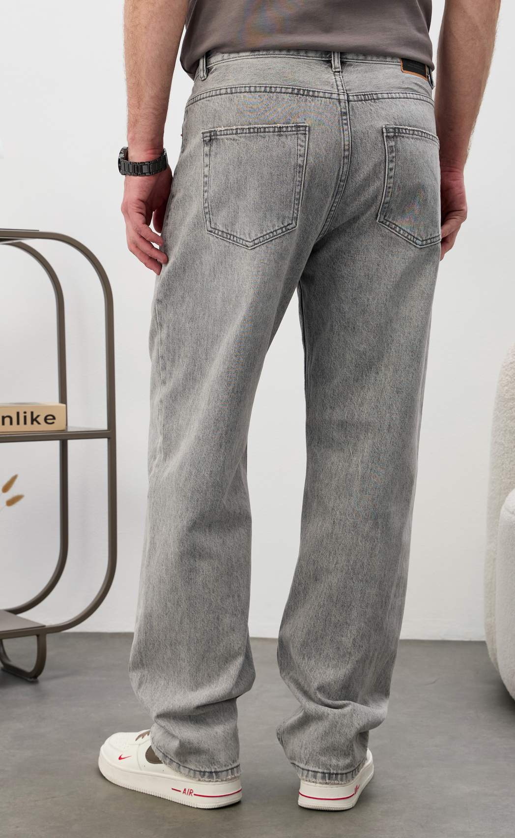 Джинсы муж. F611-0162R l.grey