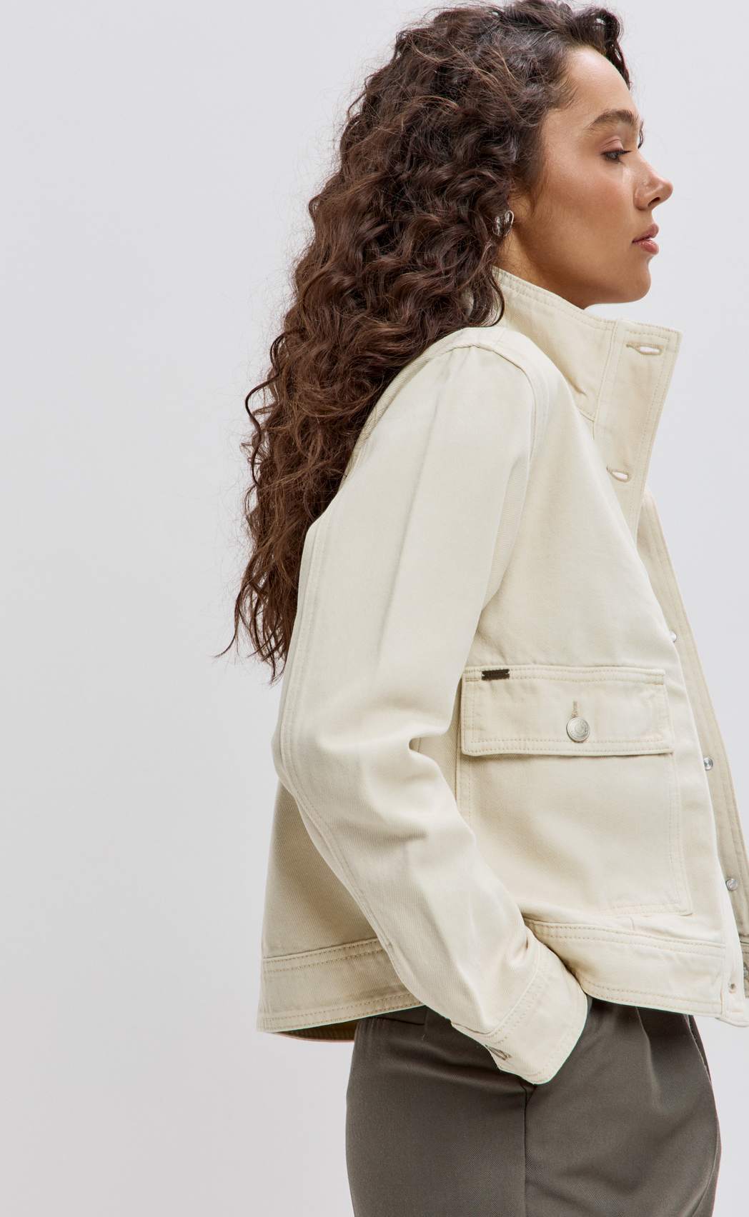 Куртка джинс P612-1254 milk