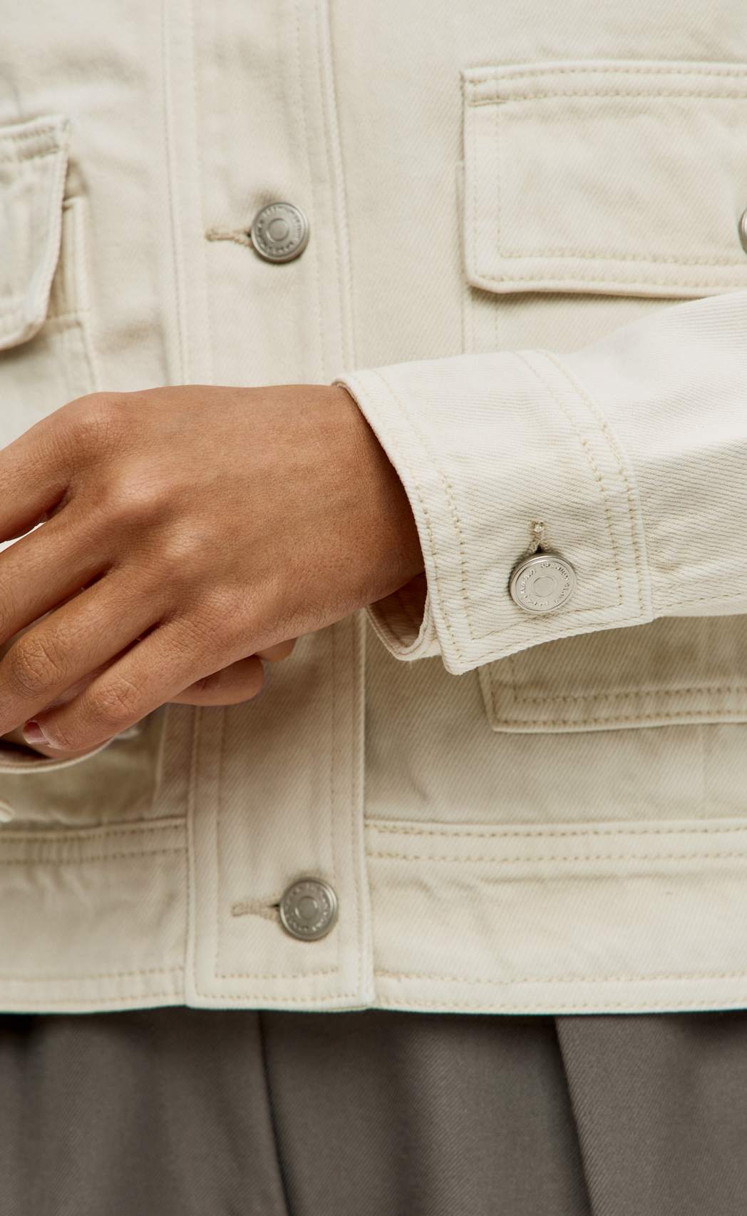 Куртка джинс P612-1254 milk