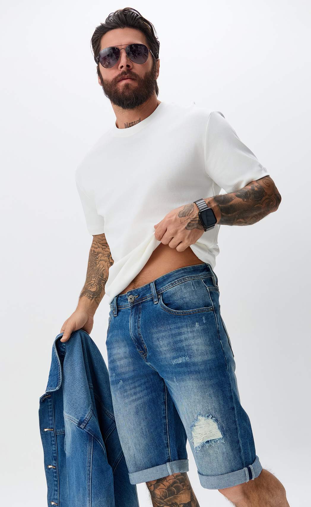 Шорты P611-0986 middle blue