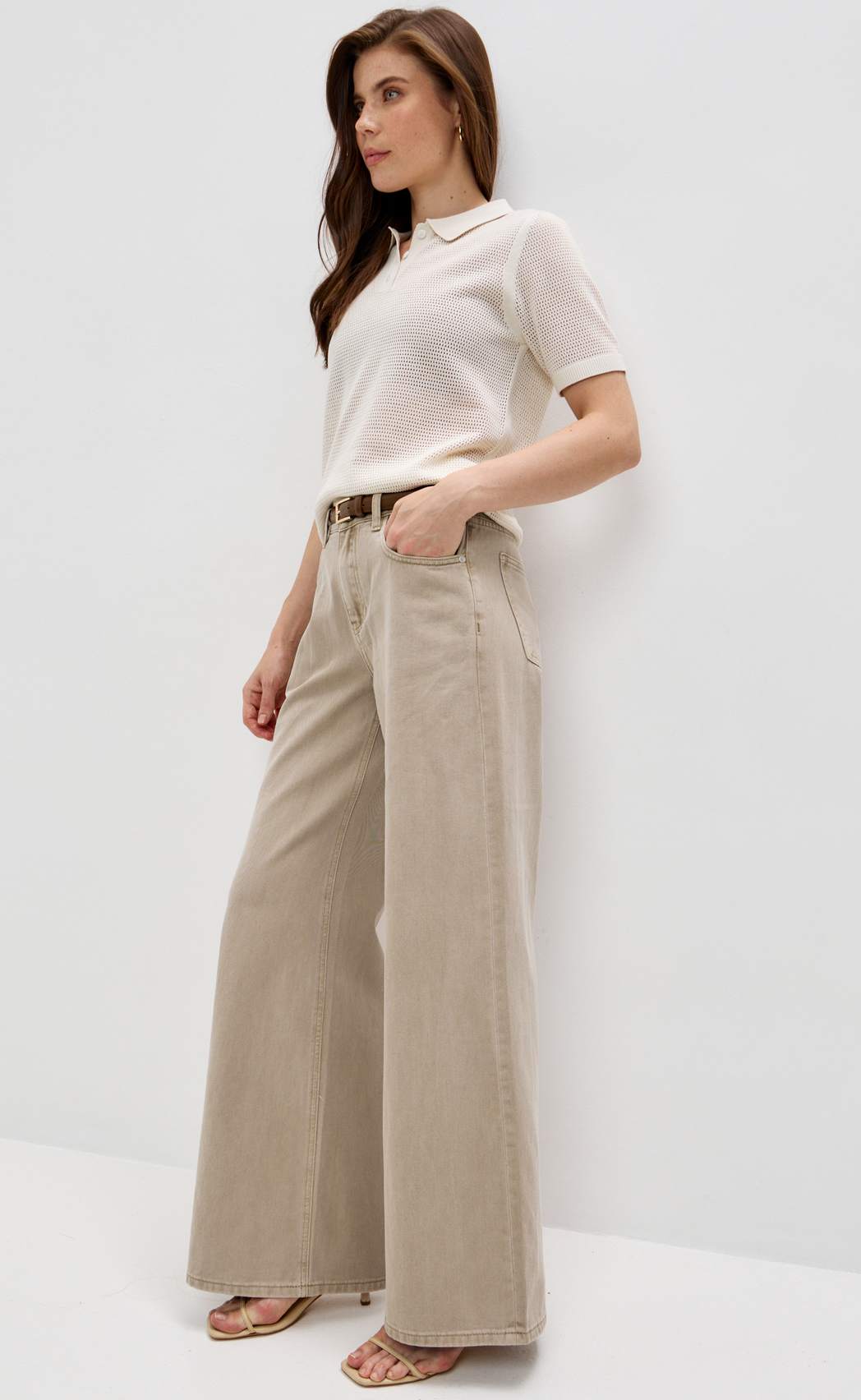 Джинсы P612-0164 l.beige