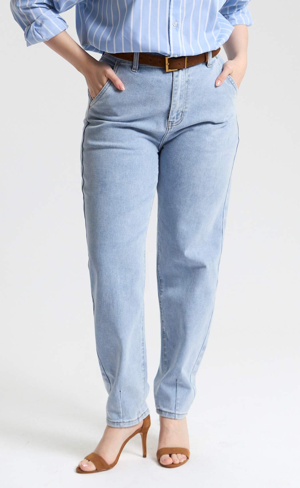 Джинсы жен. F612-01-572E l.blue