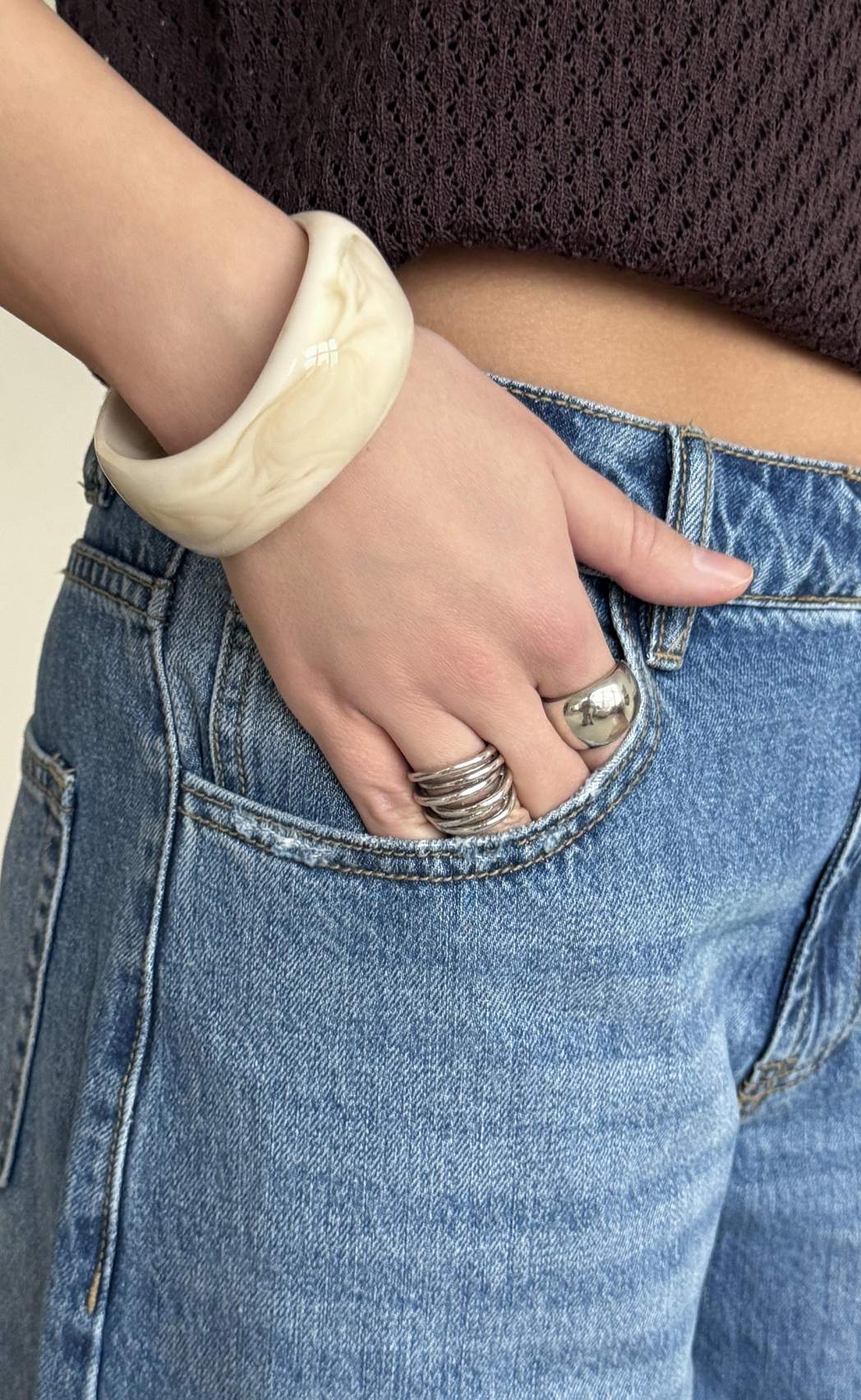 Джинсы жен. F612-0113 m.blue