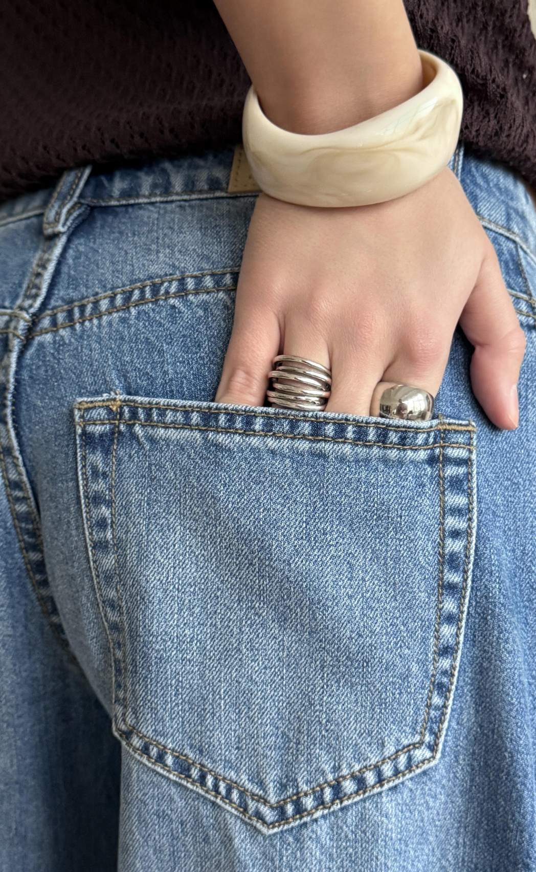 Джинсы жен. F612-0113 m.blue