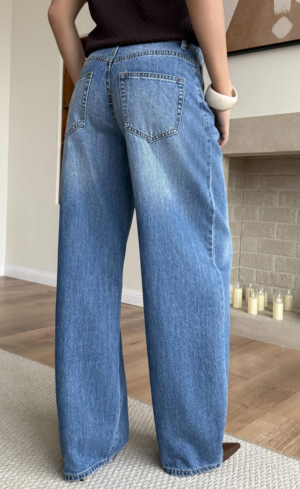 Джинсы жен. F612-0113 m.blue