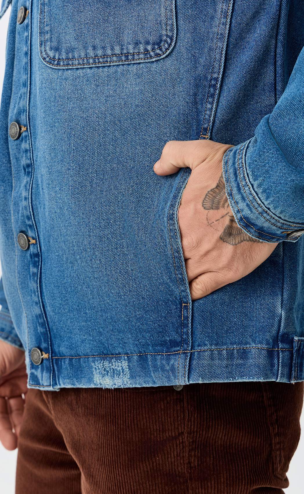 Куртка джинс F611-1251 middle blue