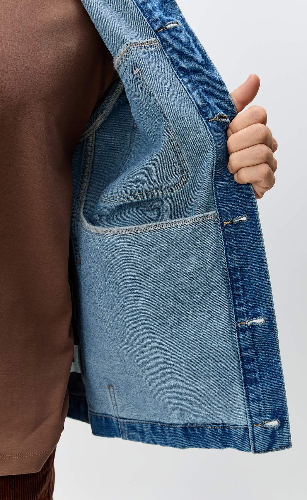 Куртка джинс F611-1251 middle blue