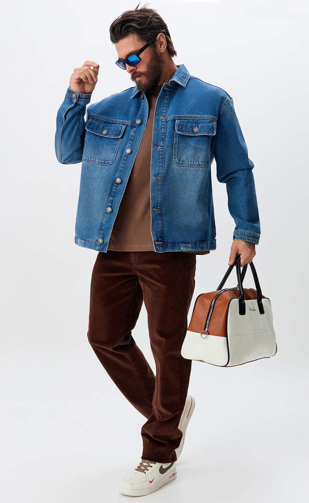 Куртка джинс F611-1251 middle blue