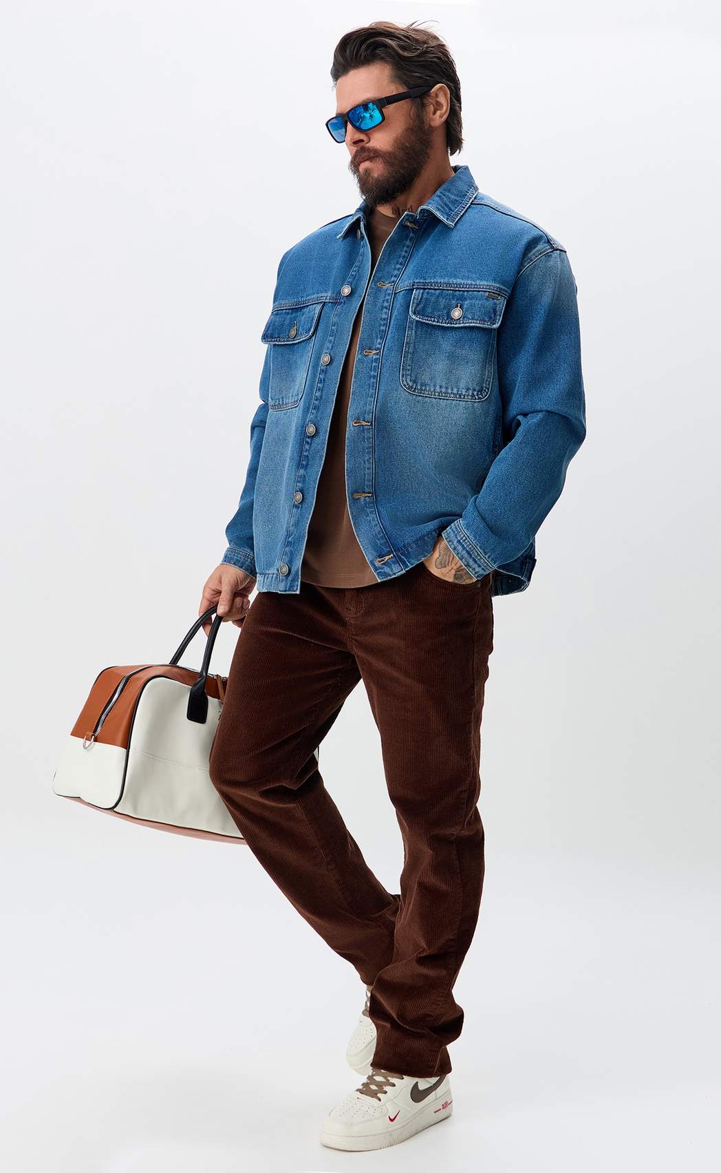 Куртка джинс F611-1251 middle blue