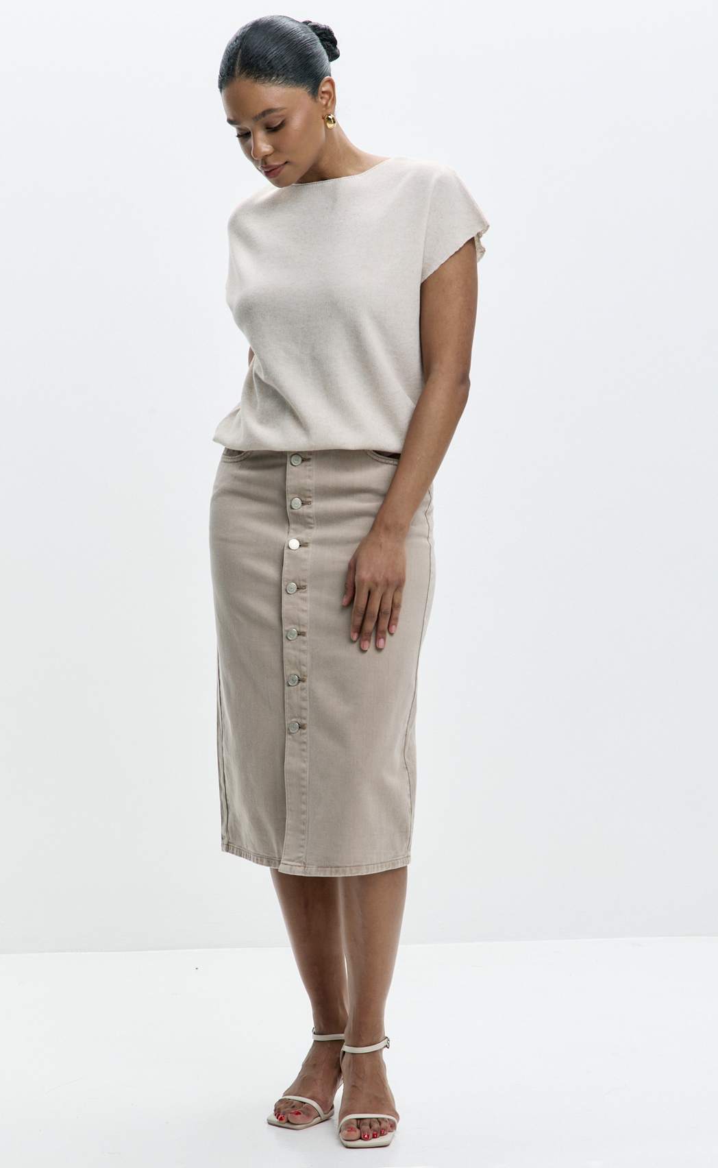 Юбка P612-0218 l.beige