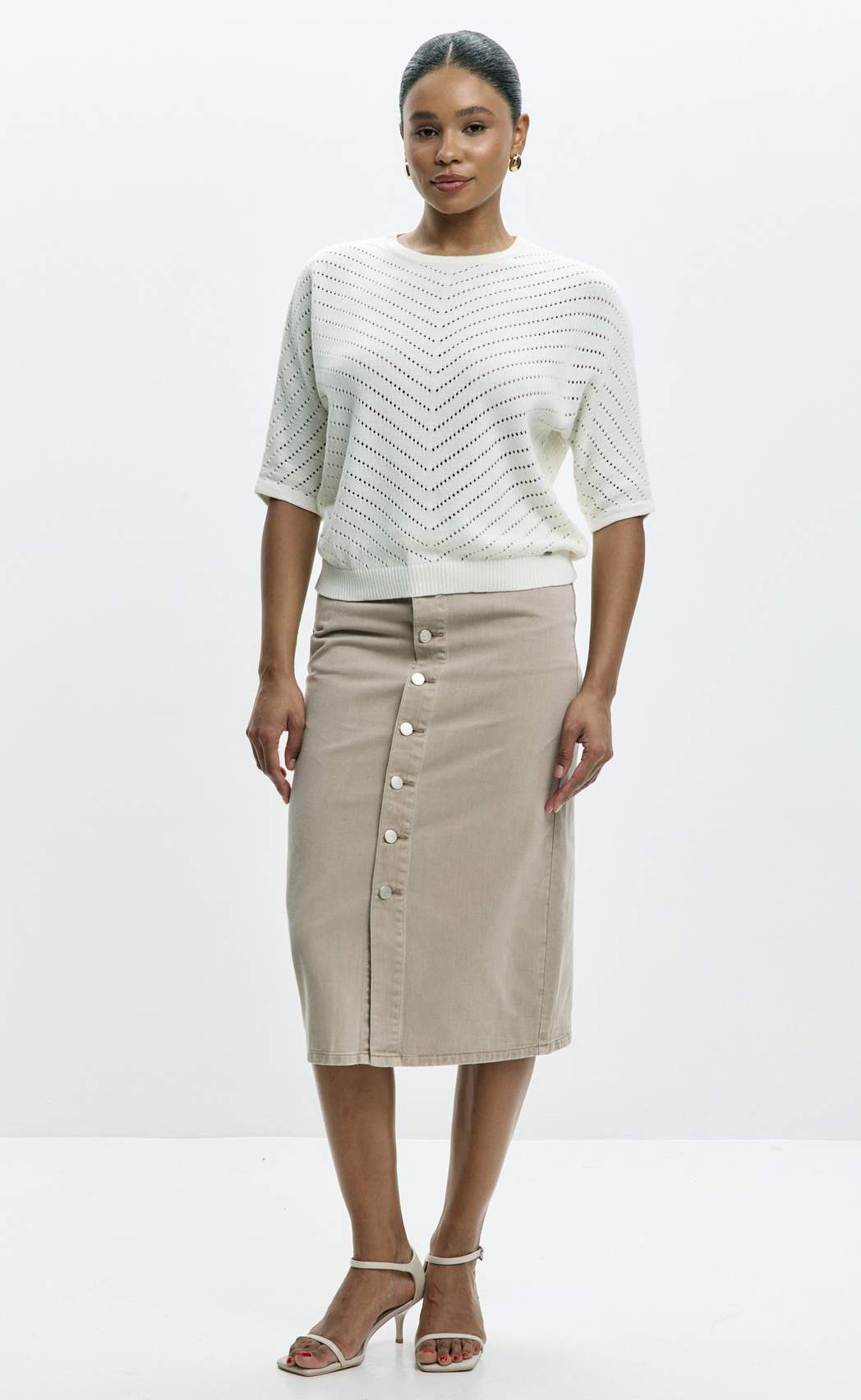 Юбка P612-0218 l.beige