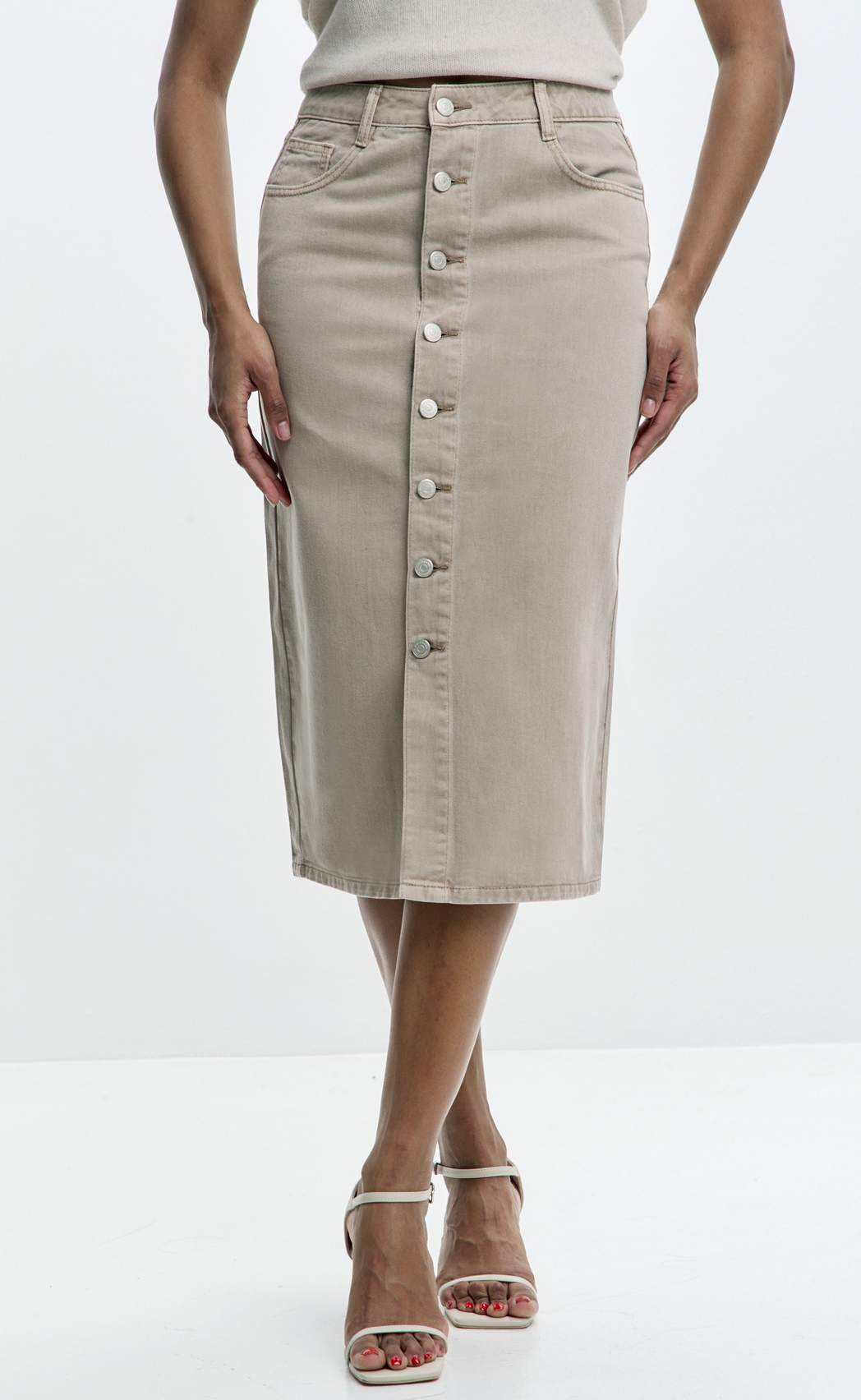 Юбка P612-0218 l.beige