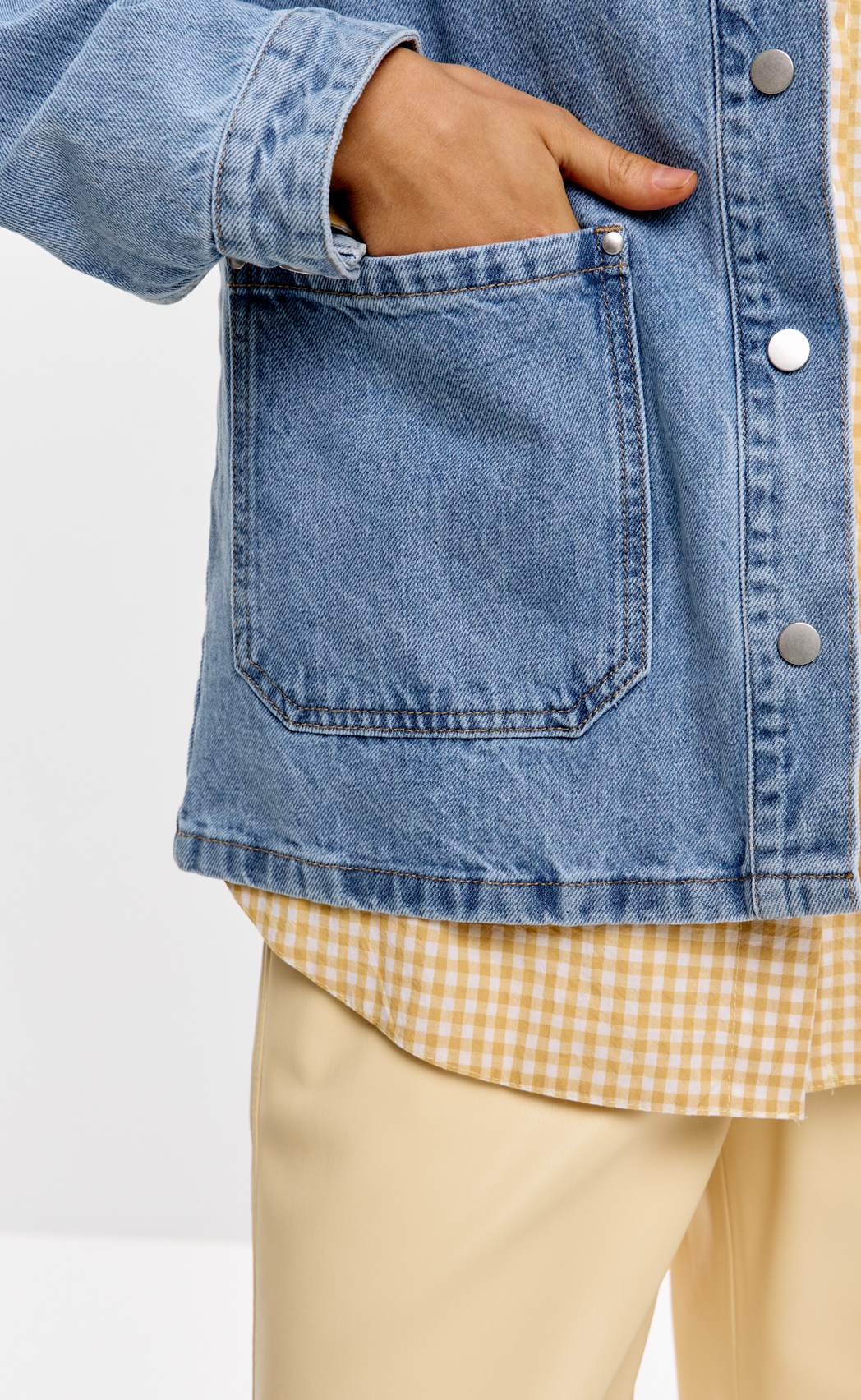 Куртка джинс F612-1259 middle blue