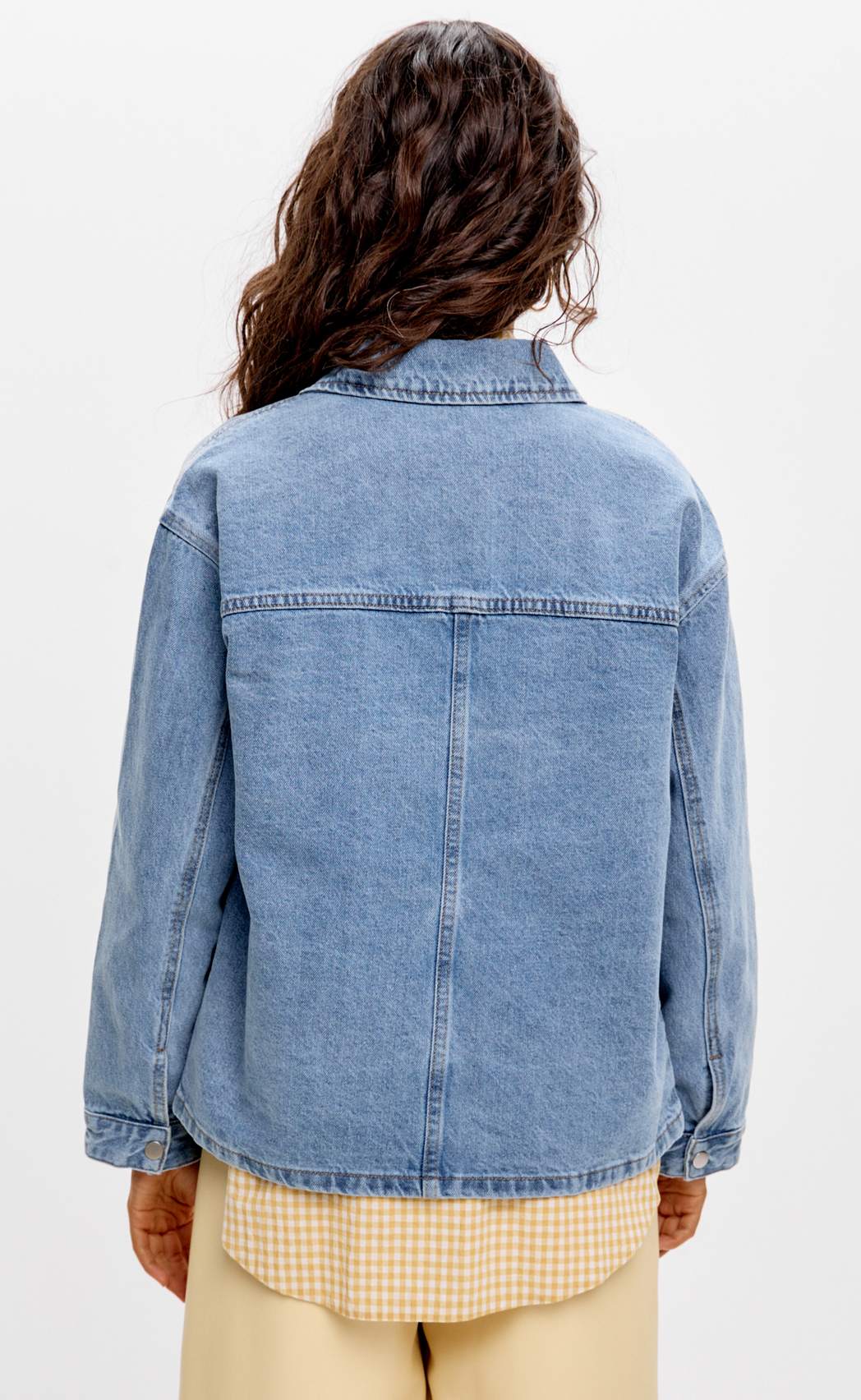 Куртка джинс F612-1259 middle blue